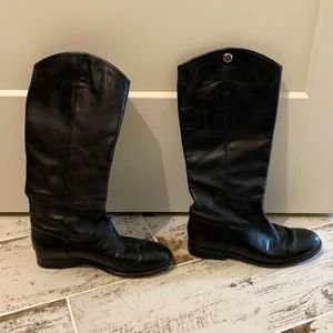 Black tall Frye boots